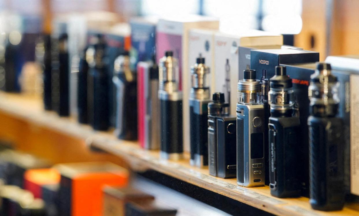 <span>The health minister, Mark Butler, says the vaping industry wants to create a ‘new generation addicted to nicotine’ as ads opposing government policy appear in newspapers.</span><span>Photograph: Sandra Sanders/Reuters</span>