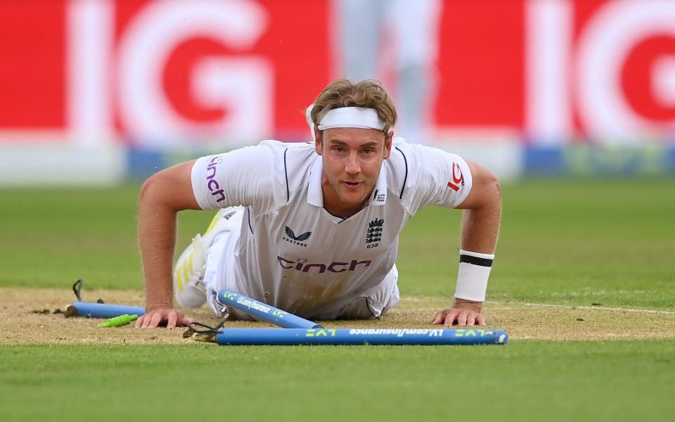 Broad's over misery was compounded when he clattered the stumps attempting a run out on the final ball - PA