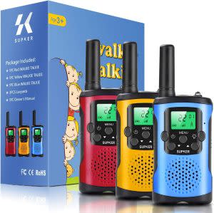 SK SUPKER 3Pack Walkie Talkies for Kids