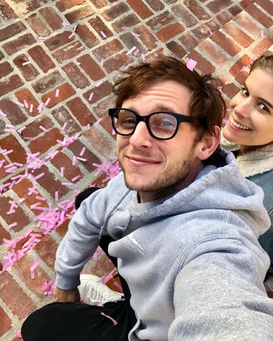 <p>Kate Mara Instagram</p> Kate Mara and Jamie Bell take a selfie.