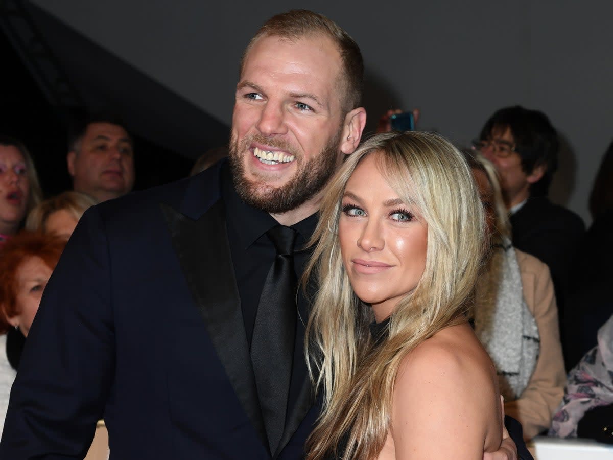James Haskell and Chloe Madeley attends the National Television Awards 2020 at The O2 Arena on January 28, 2020 (Getty Images)