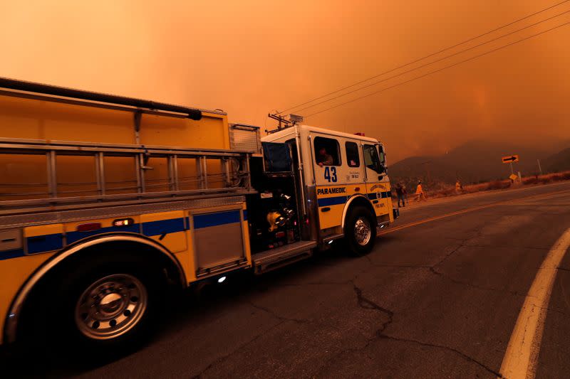 Bobcat Fire burns near Juniper Hills, California, U.S.