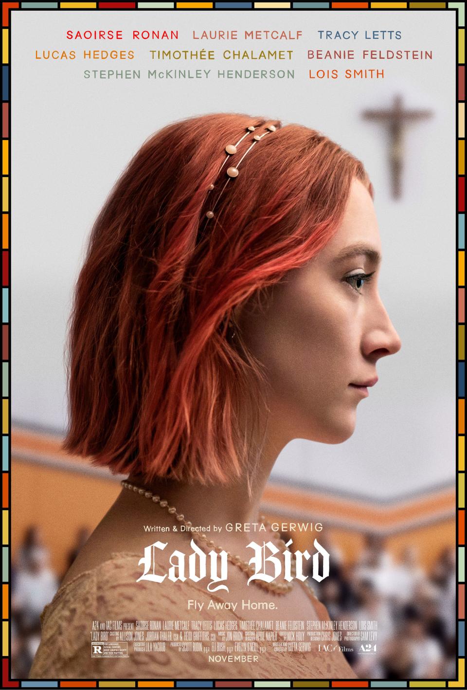 LADY BIRD, US poster, Saoirse Ronan, 2017. © A24 /Courtesy Everett Collection