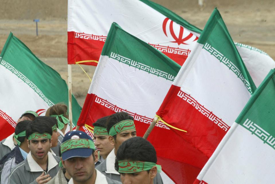 Iranian athletes at the uranium enrichment facility in Natanz