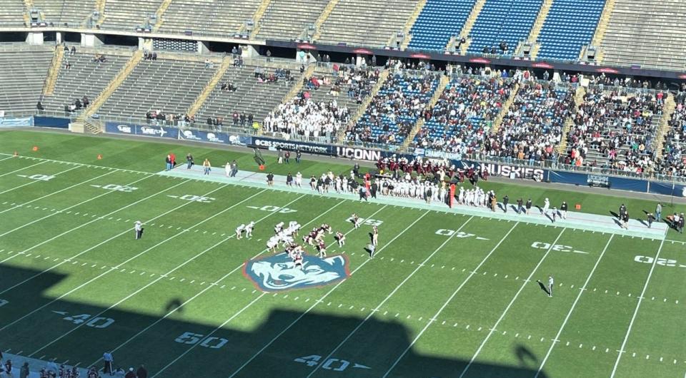 Killingly and North Haven battle for the Class MM championship at Rentschler Field in East Hartford. Kudos to the CIAC for bringing the title games back to The Rent.