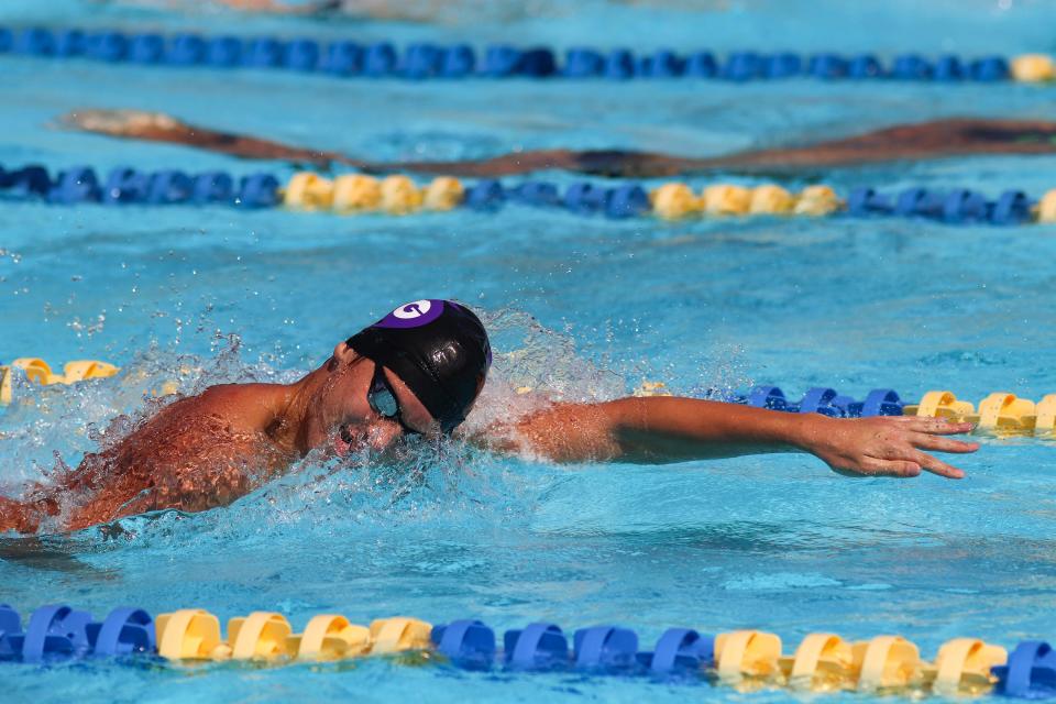 Swimmer William Sammy was among the individual winners for Gainesville High.