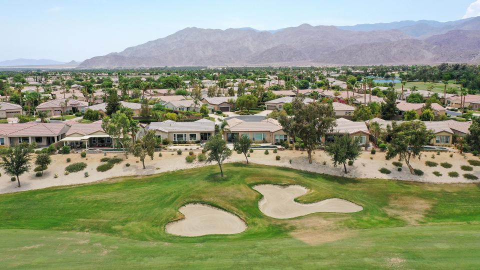 The 10th hole of the club, seen in 2020, runs behind homes at Trilogy La Quinta.