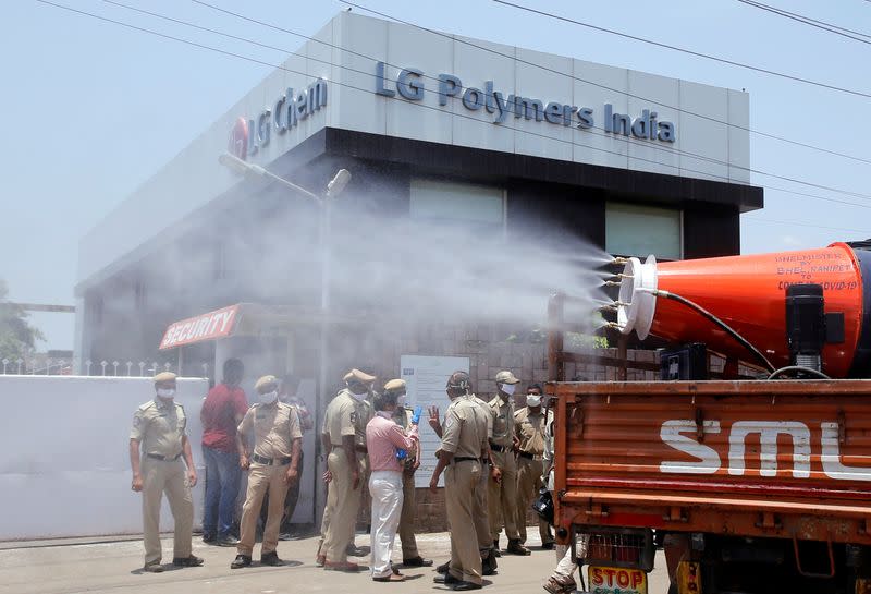 FILE PHOTO: Gas leak at LG Polymers plant in Visakhapatnam, India