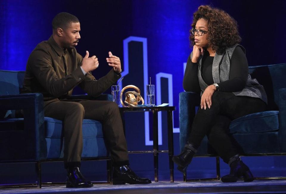 Michael B. Jordan and Oprah