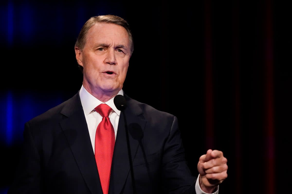 Former US Senator David Perdue of Georgia (AP)