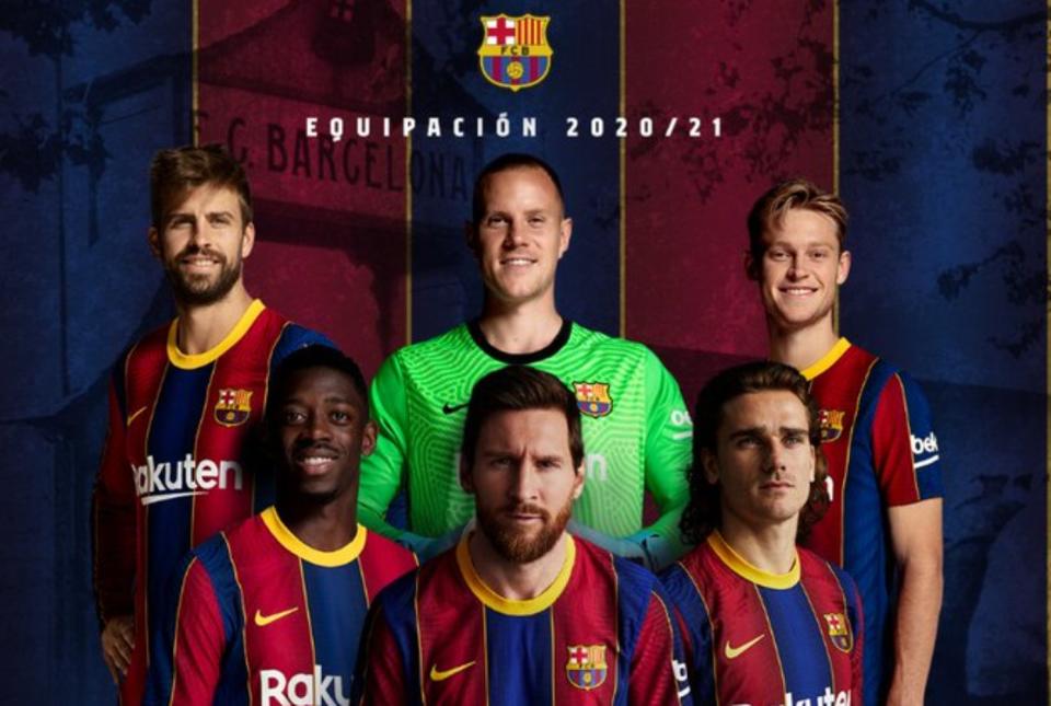 La campaña de la nueva camiseta del Barça con Messi como protagonista. (Foto: Twitter / @FCBarcelona_es).