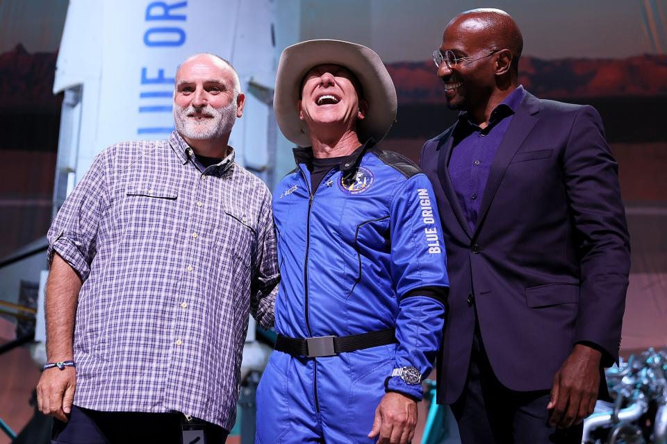 Chef José Andrés, Jeff Bezos and Van Jones