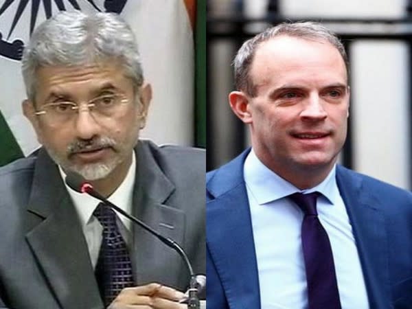 External Affairs Minister S Jaishankar and British counterpart Dominic Raab