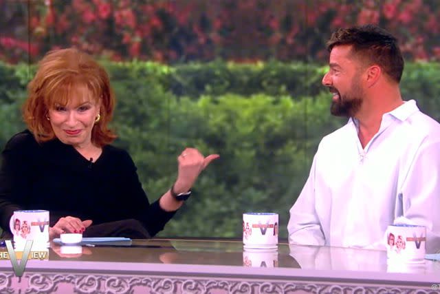 <p>ABC</p> Joy Behar asks about Ricky Martin's foot fetish on 'The View'