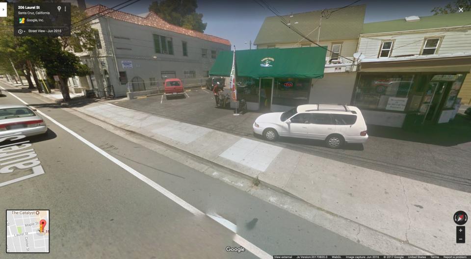 Existing Street View imagery, like this from Santa Cruz, California, often looks washed out.