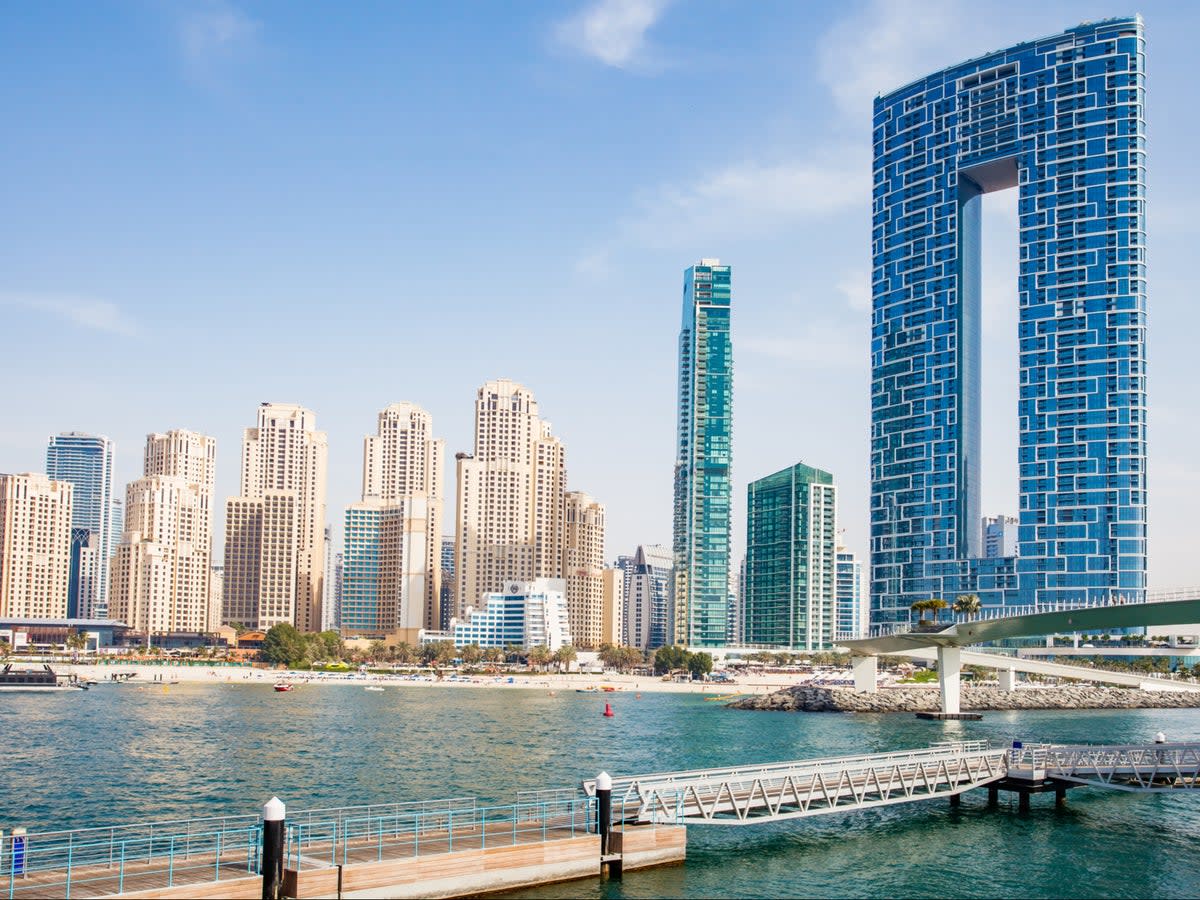 Hilton’s Dubai Jumeirah hotel overlooks Jumeirah Beach (Getty Images)