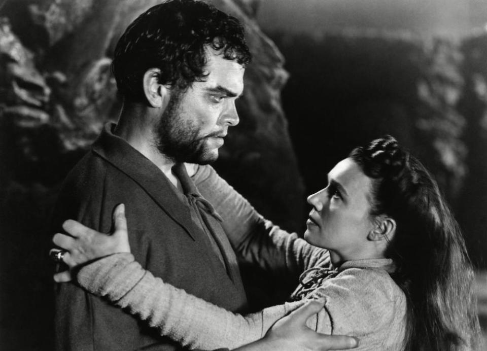 MACBETH, Orson Welles and Jeanette Nolan in Macbeth (1948).