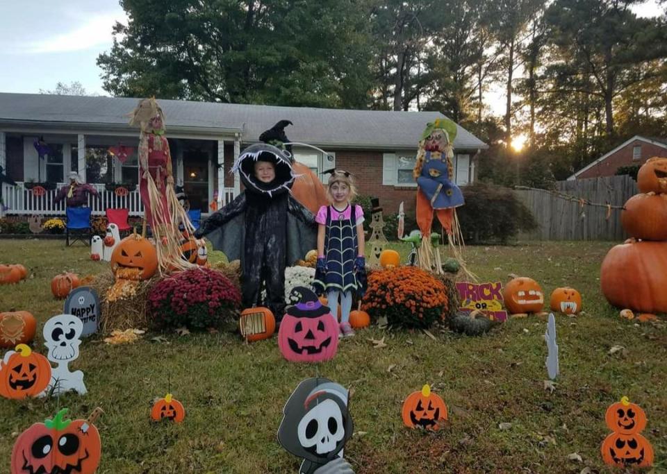 Virginia Beach resident Tonya Rivers goes all out when it comes to Halloween decor.