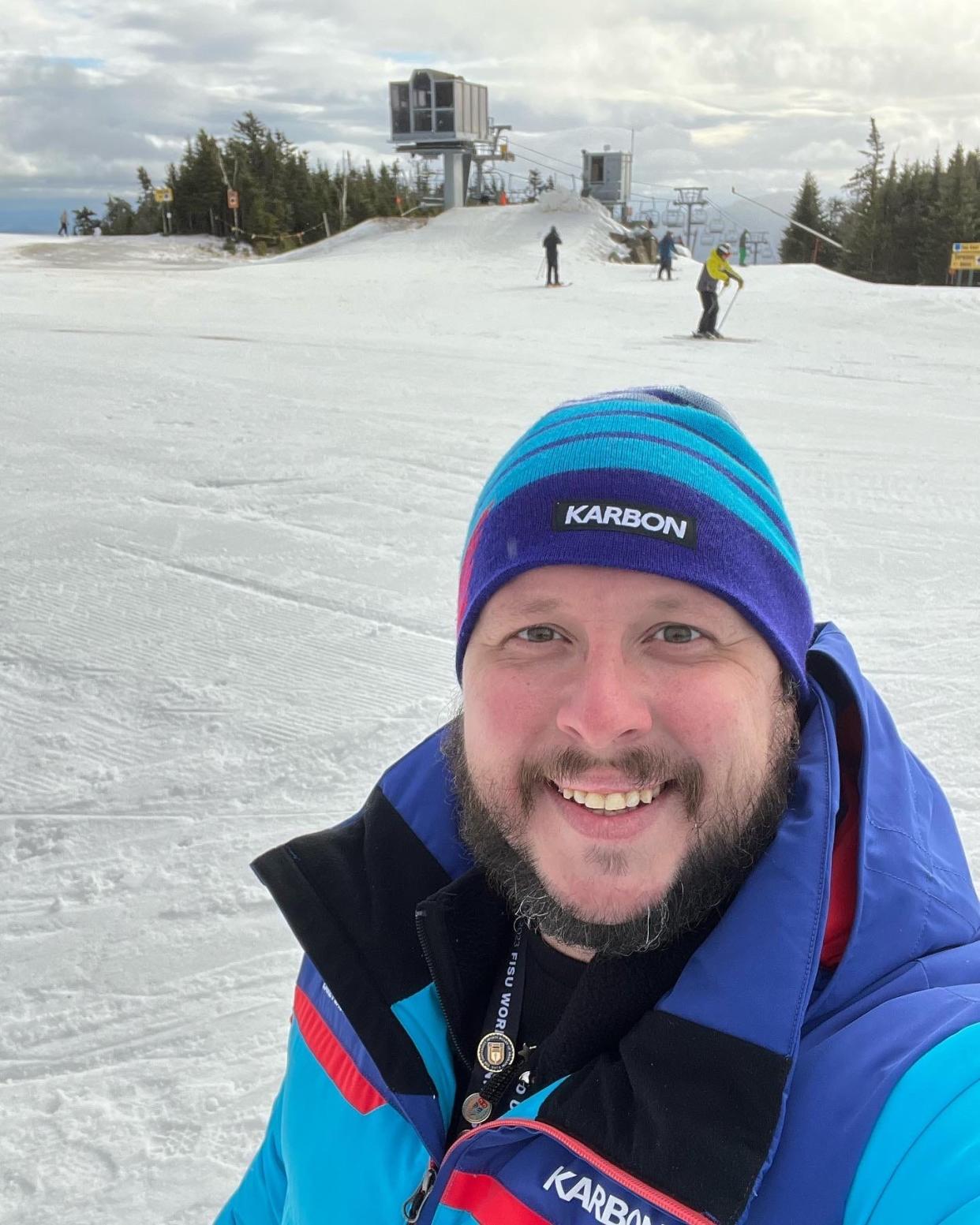 Christopher Harris at FISU World University Winter Games in Lake Placid, N.Y.