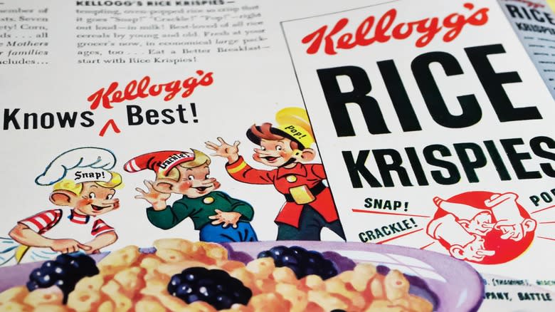 retro Kellogg's cereal ad 