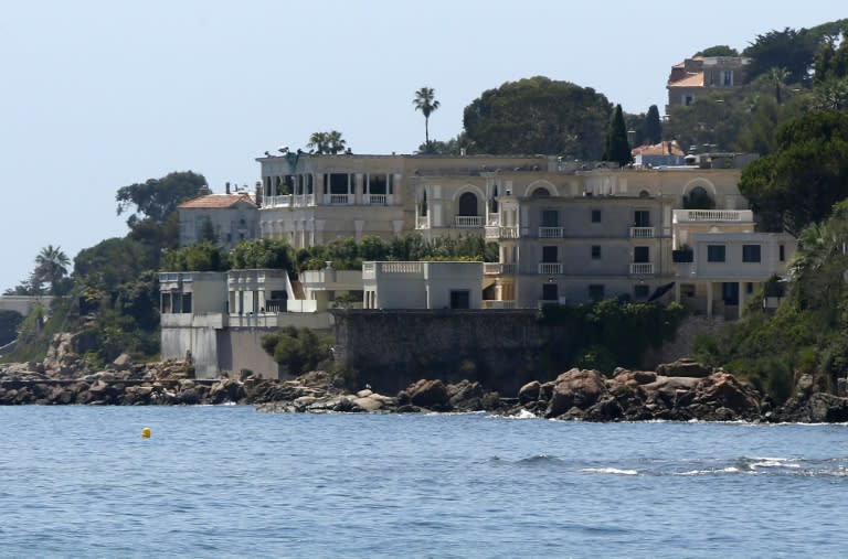 The villa of the Saudi king in Vallauris Golfe-Juan, southeastern France, on July 26, 2015