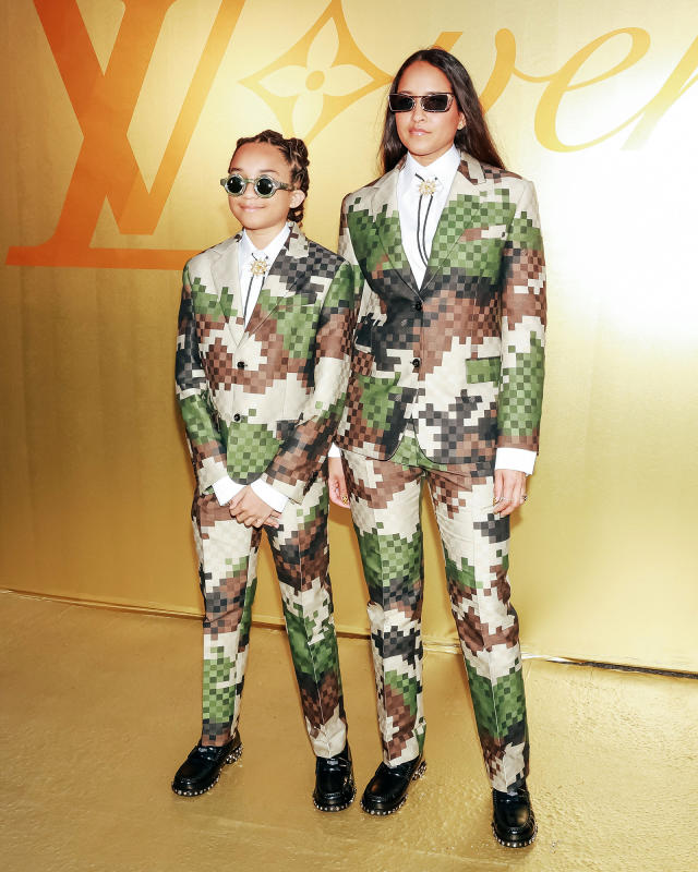 Beyoncé wears gold pyjama set to Pharrell's first Louis Vuitton show
