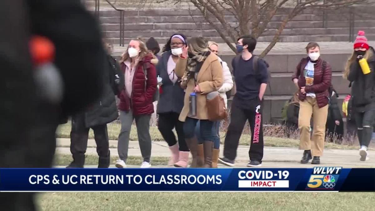 CPS, University of Cincinnati students back in class after stretch of