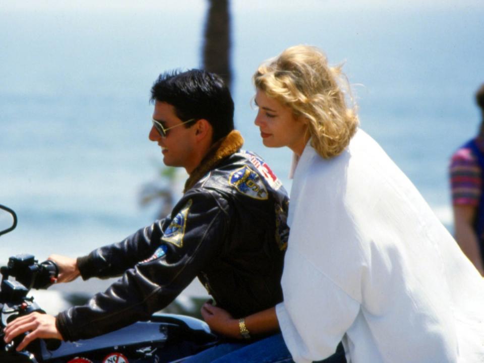 Cruise and McGillis go for a ride in ‘Top Gun’ (Paramount/Kobal/Shutterstock)