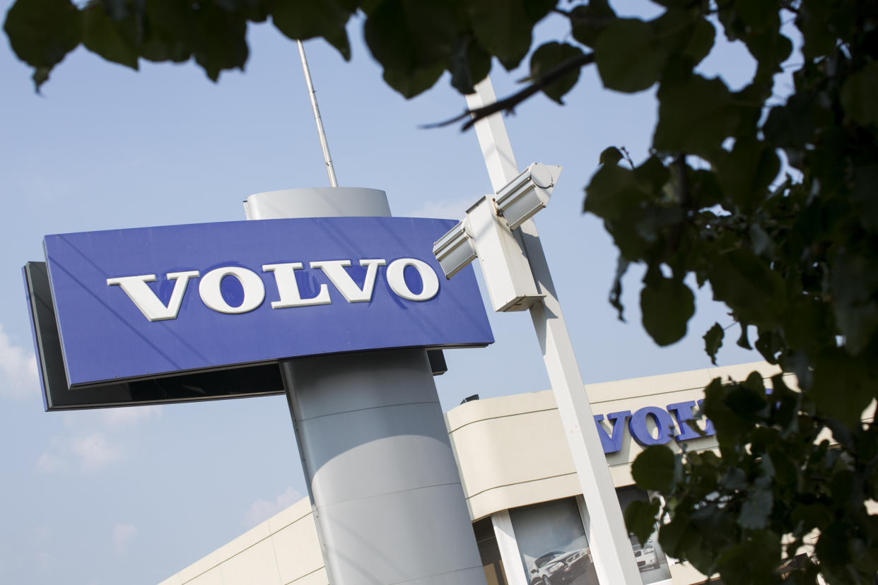 A Volvo car dealership in Rockville, Maryland on September 13, 2013. Photo Credit: Kristoffer Tripplaar/ Sipa USA