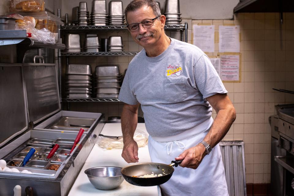 A portrait of Joe Seriale (owner) in the kitchen, June 8, 2020, at Joe's Diner, 4515 N 7th Ave., Phoenix.