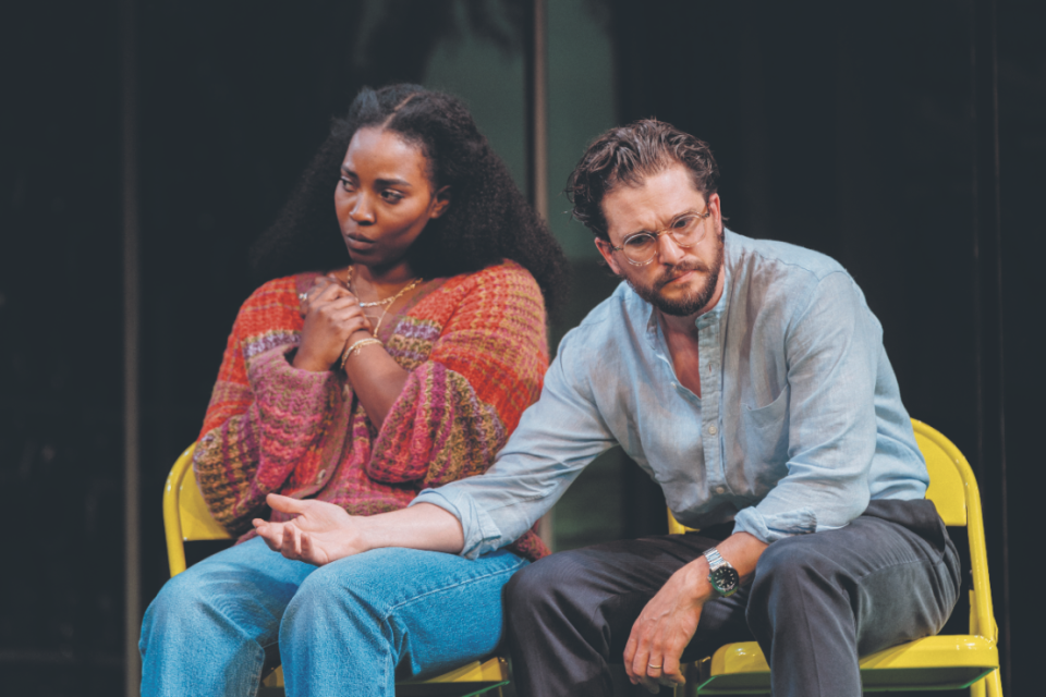 Olivia Washington and Kit Harrington in the funny, devastating Slave Play (Photo Helen Murray)