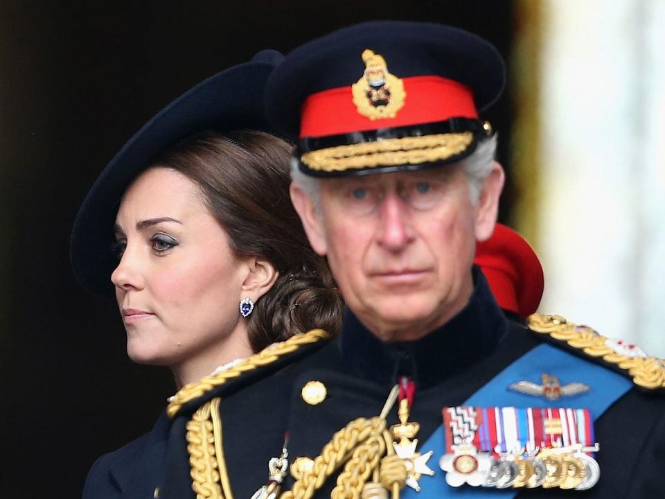 King Charles and the Princess of Wales were named as the royals accused of raising questions about the skin colour of Prince Harry and Meghan’s son before he was born. (Chris Jackson/Getty Images)