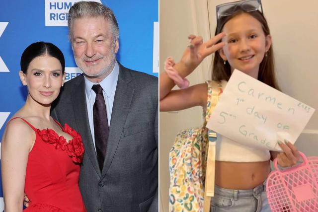 Hilaria Baldwin Shares Daughter Carmen's Homemade Back to School