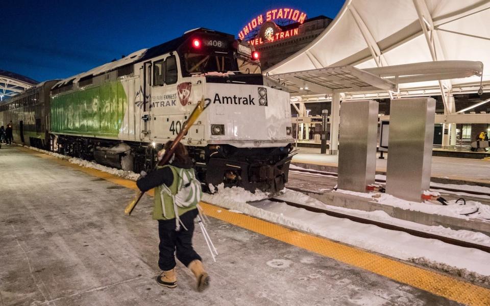 The Amtrak Winter Park train at Union Station