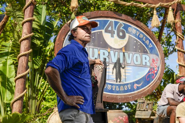 <p>Robert Voets/CBS</p> Jeff Probst on 'Survivor 46'