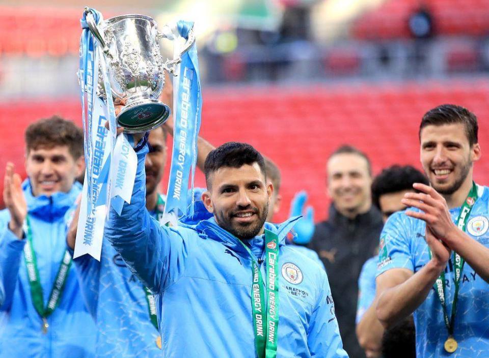 Sergio AGUERO 今年夏天將會約滿離開曼城（圖片來源︰達志影像）