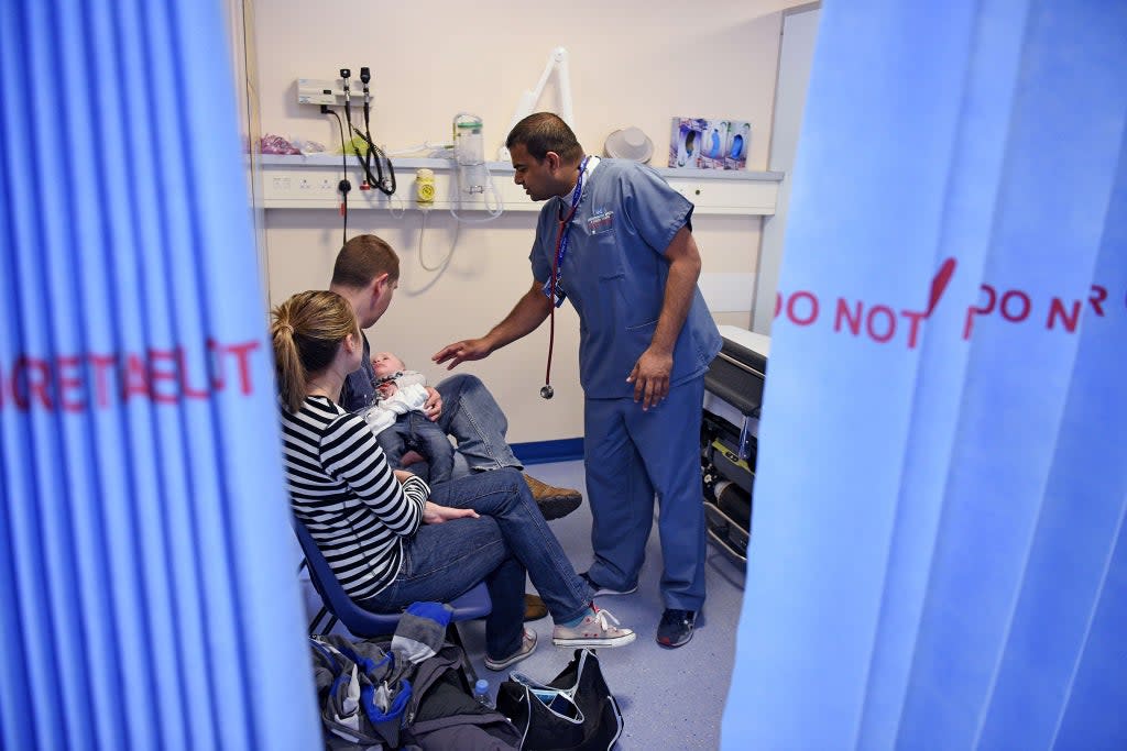 Almost as many young people were admitted in first nine days of 2022 than during entire first wave  (AFP/Getty)