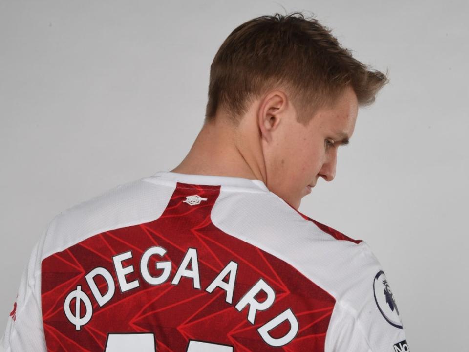 Arsenal midfielder Martin Odegaard (Arsenal FC via Getty Images)