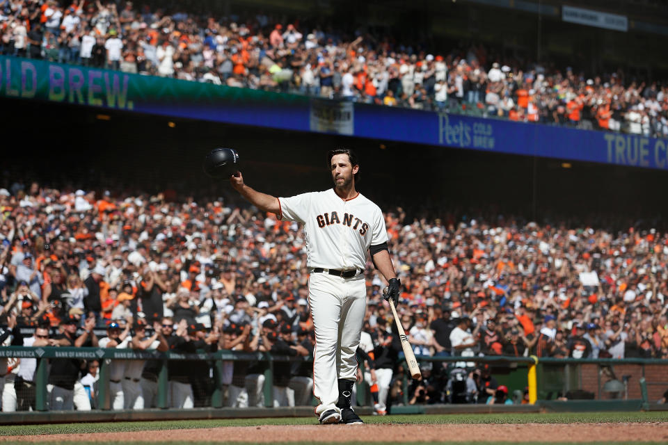 Madison Bumgarner #40 of the San Francisco Giants 