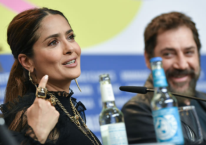 Salma Hayek y Javier Bardem en la Berlinale