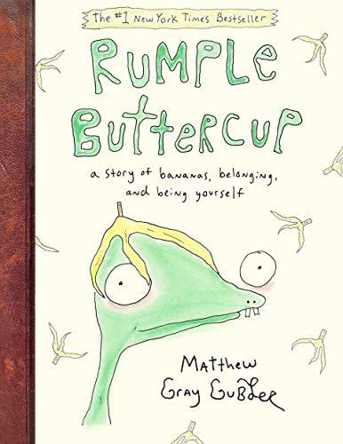 <p>Rumple Buttercup: A Story of Bananas, Belonging, and Being Yourself</p><p>amazon.com</p><p><a href="https://www.amazon.com/dp/0525648445?tag=syn-yahoo-20&ascsubtag=%5Bartid%7C2140.a.42216796%5Bsrc%7Cyahoo-us" rel="nofollow noopener" target="_blank" data-ylk="slk:Shop Now;elm:context_link;itc:0;sec:content-canvas" class="link ">Shop Now</a></p><span class="copyright">amazon.com</span>