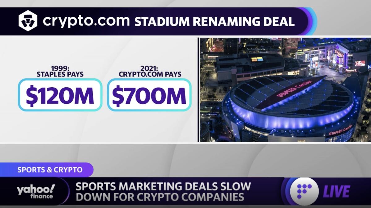 Sports marketing deals are slowing down for crypto companies