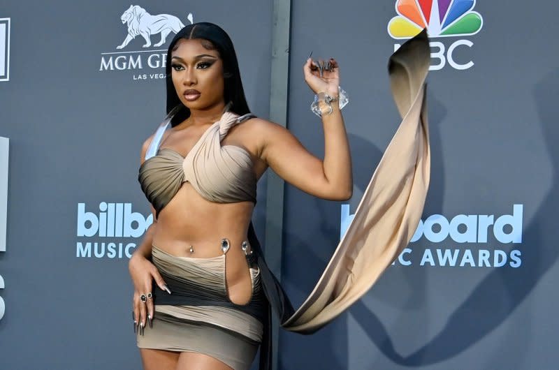 Megan Thee Stallion attends the Billboard Music Awards in 2022. File Photo by Jim Ruymen/UPI