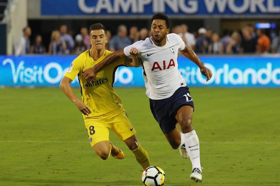 Focused | Dembele is managing his recovery from a foot injury to play on: Tottenham Hotspur FC