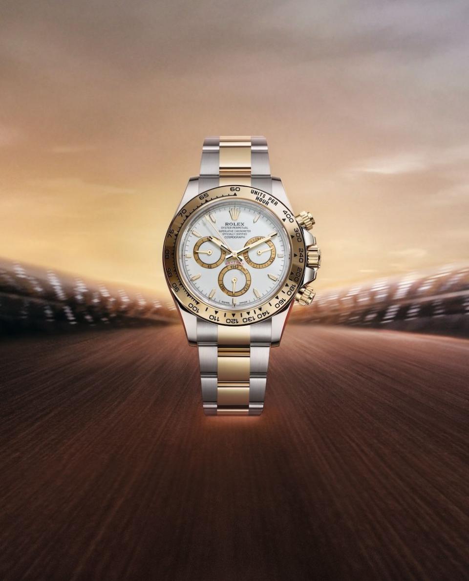 oyster perpetual cosmograph daytona, 40mm, oystersteel and yellow gold