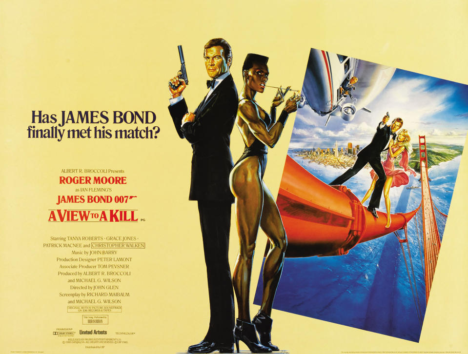 Roger Moore's seventh and final Bond film had one foot in the past, and another in the future, but ended up tripping over itself. (Eon/MGM)