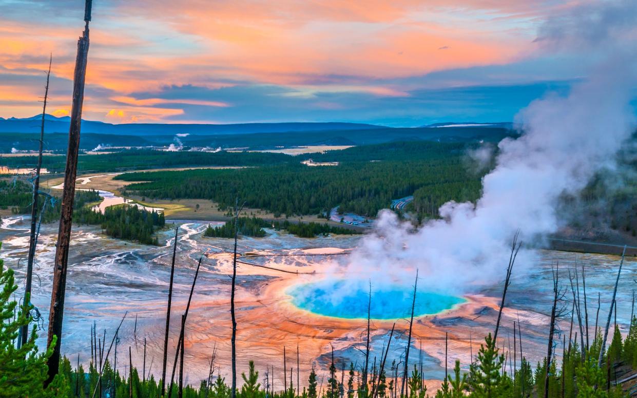 The hot springs at Yellowstone can be dangerous