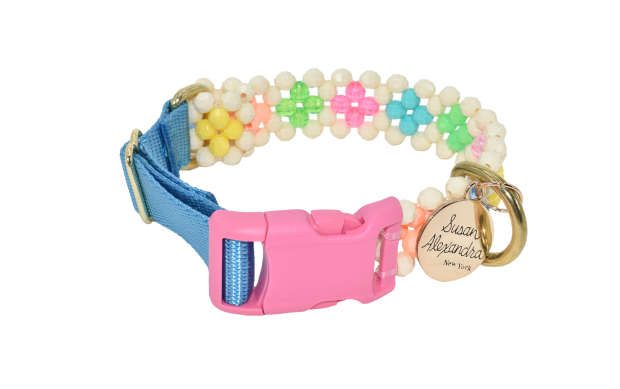 <em>Susan Alexandra Broadway Dog Collar, $98, </em><a href="https://www.susanalexandra.com/collections/dog-accessories/products/broadway-dog-collar" rel="nofollow noopener" target="_blank" data-ylk="slk:available here;elm:context_link;itc:0;sec:content-canvas" class="link ">available here</a><em>.</em><p>Photo: Courtesy of Susan Alexandra</p>