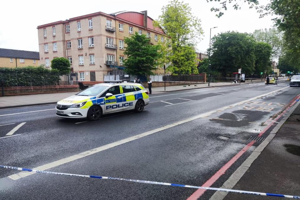 A woman was shot in the leg in a drive-by shooting in Stamford Hill (Barney Davis)