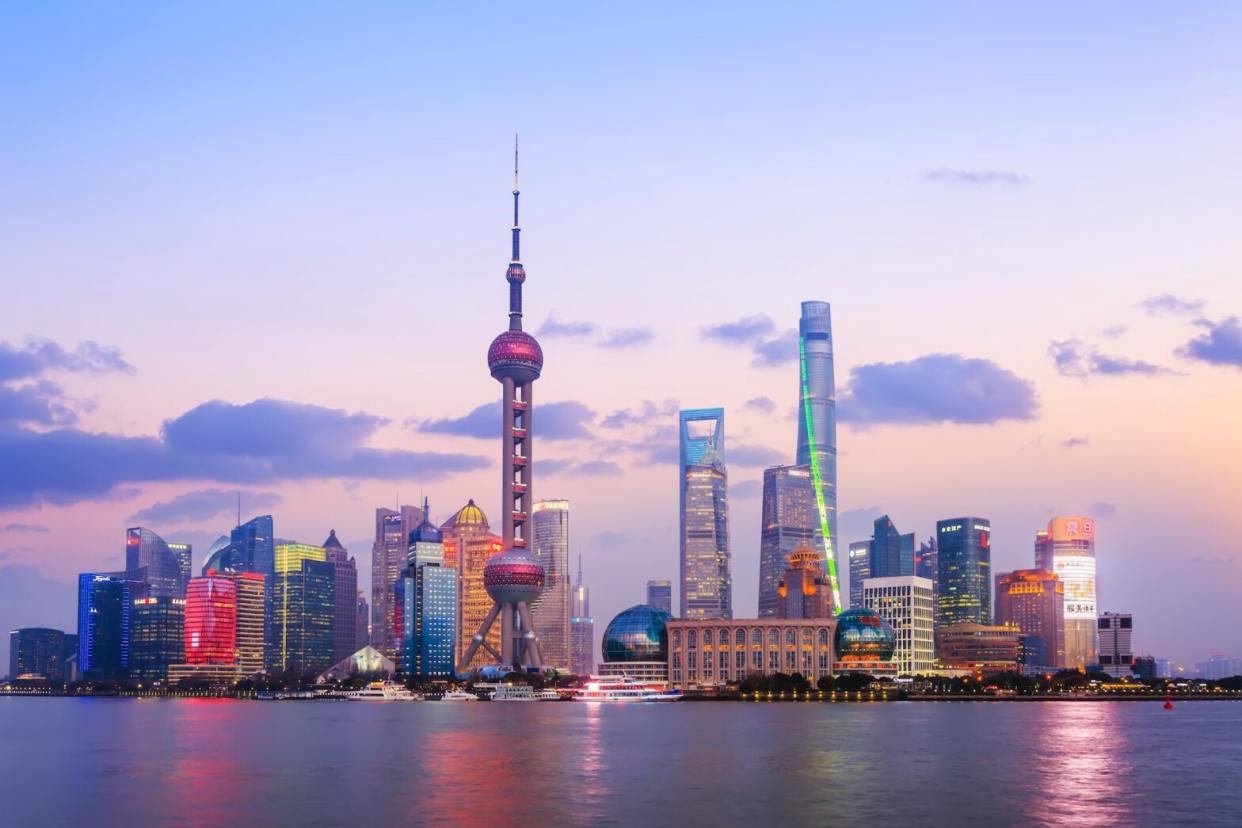 Check out these facts about China. Pictured: skyline of the city of Shanghai.